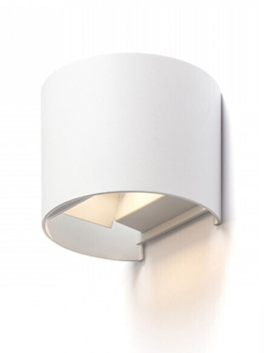 Rendl Light Studio Tito R Dimm Wall-Mounted Outdoor Light LED IP65 with Warm White Light Double Beam 13.4x13.4x10εκ.