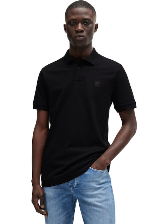 Boss Polo T-shirt Μαυρο