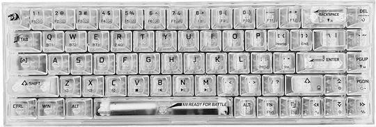 Redragon K631CT-RGB-PRO Wireless Gaming Mechanical Keyboard 65% with RGB Lighting English US White CT-RGB