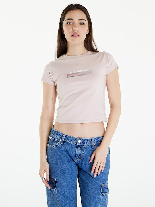 Calvin Klein Γυναικείο T-shirt Ροζ