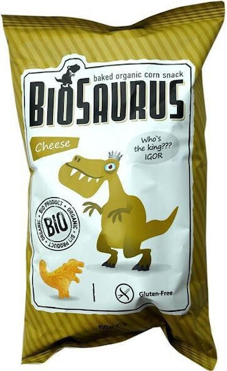 Ola Bio Bio Gepuffte Snacks Dinosaurier aus Mais Käse 50gr