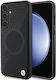 BMW Signature Leather Half Textured & Circle Magsafe Back Cover Πλαστικό / Δερμάτινο Μαύρο (Galaxy S24+)