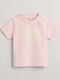 Gant Kids Blouse Short Sleeve Lightpink