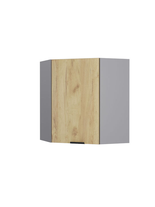 Craft Corner Cabinet Wall Golden Oak 60x32x72cm