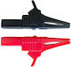High-Quality Professional Use 32a 1000 Volts Current Transfer Crocodile Clips Set Black Red