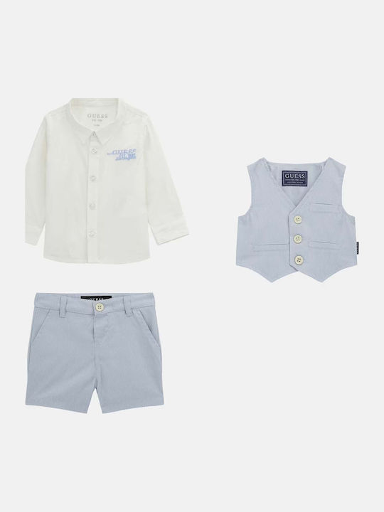Kinder-Set mit Shorts Sommer 3Stück Light Blue