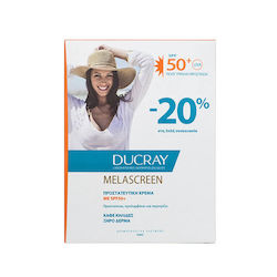 Ducray Melascreen UV Rich Cream Anti-Brown Spots Dry Skin Rezistentă la apă Crema protectie solara Cremă SPF50+ 2x40ml