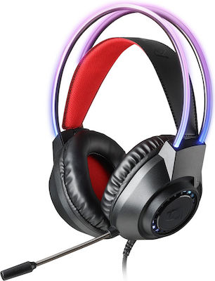 Redragon Scream H231 Over Ear Gaming Headset με σύνδεση 3.5mm Κόκκινο