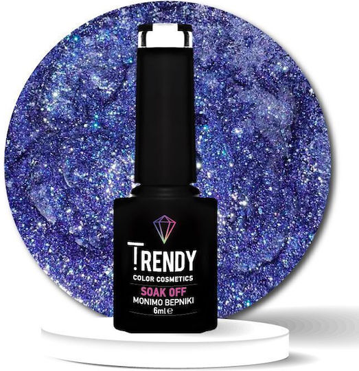 Trendy Color Cosmetics Полутрайно Лак За Нокти Sky Fantasy No156 С Брокат 6мл
