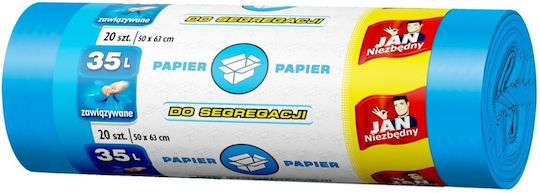 Sarantis Σακούλες Απορριμάτων Χωρητικότητας 35lt Jan Necessary 20τμχ Μπλε
