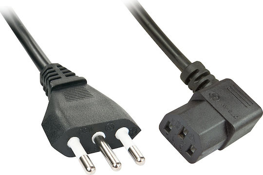 Lindy Schuko - IEC C13 Cable 2m Μαύρο 30346