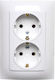 Kontakt-Simon Power Socket White 1pcs