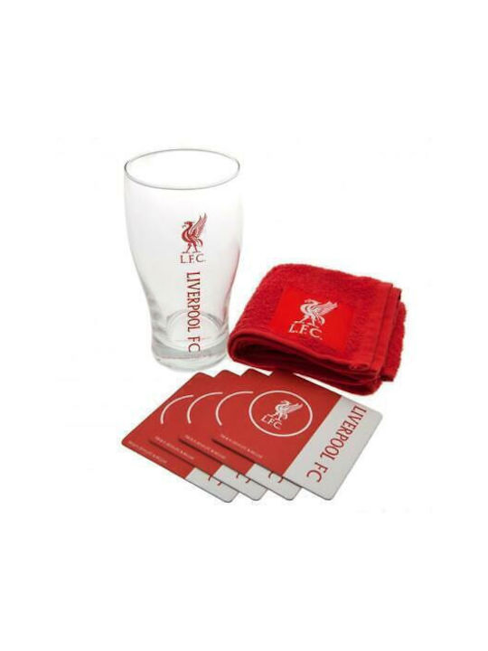 Liverpool Fc Mini Bar Glass Beer, μπίρας made of Glass 1pcs