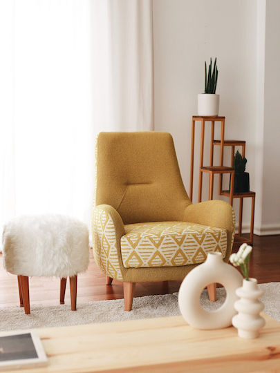 Μπερζέρα Aztek 75x88x95cm Multi-yellow