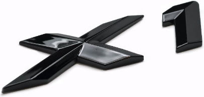 Autocolante Sigle Auto 18 x 18cm Ușă Auto în Culoarea Negru 1buc