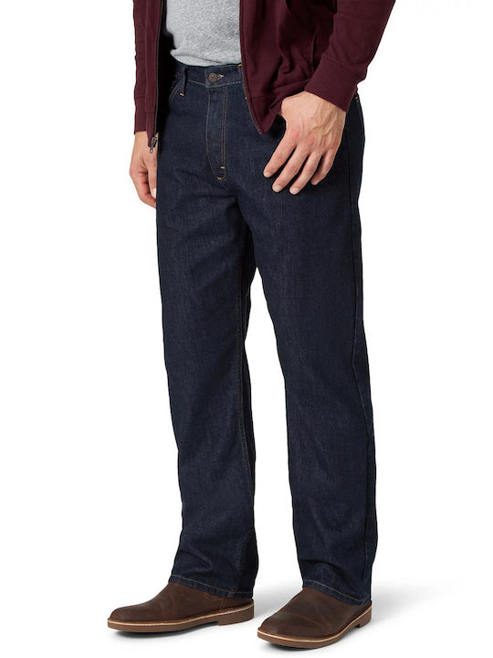 Wrangler Pantaloni de Bărbați din Jean în Croială Normală Albastru
