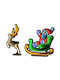 Iliadis Illuminated Christmas Figure Sleigh Height 75cm Infinity