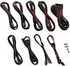 Cablemod Cm-prts-fkit-nkkbr-r For Asus Rog Thor Black / Blood Red - Cable Μαύρο
