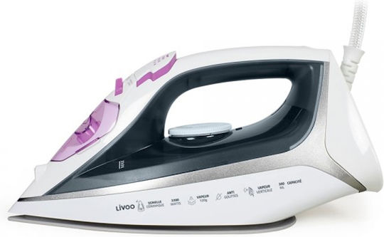 Livoo Σίδερο Ατμού 2200W με Κεραμική Πλάκα και Συνεχόμενη Παροχή Ατμού 25gr/min