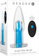 Gender X Electric Anal Plug with Vibration Blue