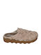 Rhode Lederne Winter Damen Hausschuhe Beige