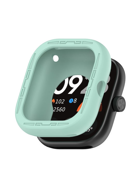 Smart Watch Protective Case Silicone Case in Turquoise color for Redmi Watch 4
