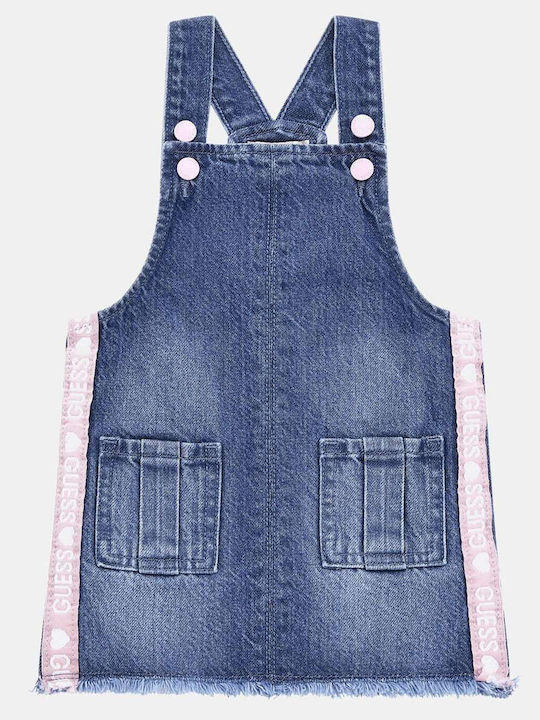 Fustă Salopetă pentru Copii din Denim Albastru