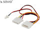 Savio 4-Pin Molex - 4-Pin Molex Kabel 0.18m Mehrfarbig