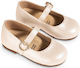 Babywalker Ecru Baptism Leather Pumps