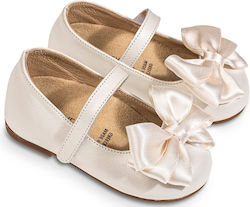 Babywalker Ecru Baptism Fabric Pumps