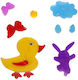ToyMarkt Easter Plastic Stickers 20x25cm Set 2 ...