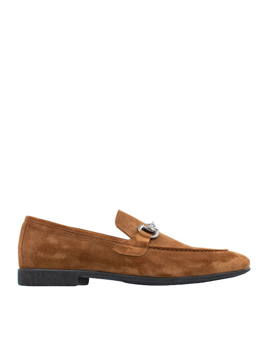 Suede Ανδρικά Μοκασίνια σε Ταμπά Χρώμα