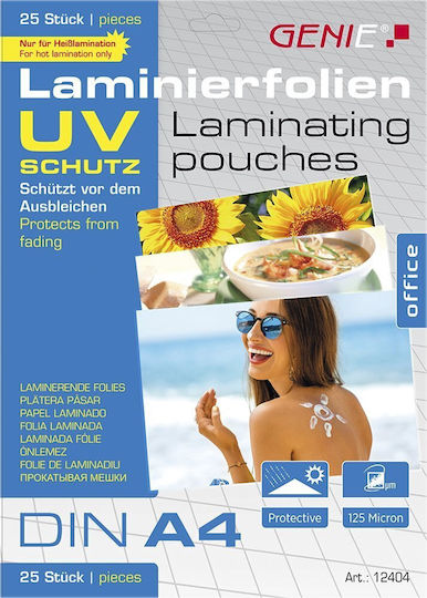 Genie Laminating Sheets A4 125 Microns 25 Pieces