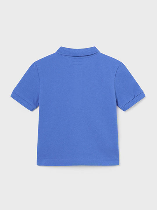 Mayoral Kids' Polo Short Sleeve Blue Basic