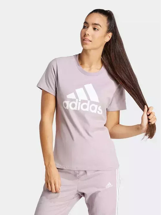 Adidas Γυναικείο T-shirt Μωβ