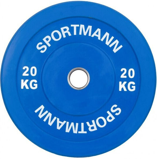 Sportmann Δίσκος Λαστιχένιος 1 x 20kg Φ51mm