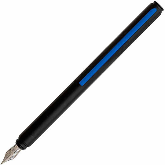Pininfarina Segno Πένα Γραφής Medium Μπλε από Αλουμίνιο με Μπλε Μελάνι