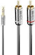 Lindy 3.5mm Male To 2x RCA Male Audio Cable Black 10m 35337
