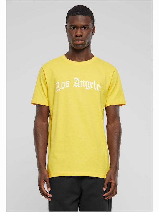 Mister Tee Los Angeles Wording T-shirt Κίτρινο