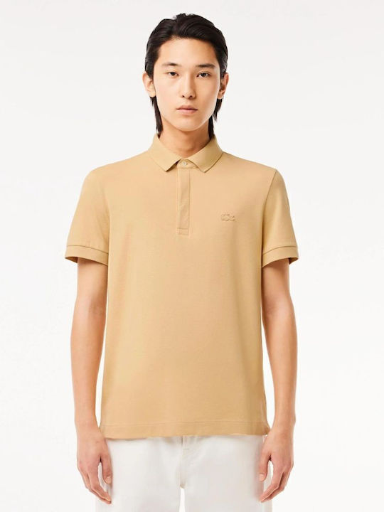 Lacoste Polo Μπλούζα Κοντομάνικη Biege