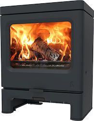 Charnwood Skye 7 - Low Stand Metallisch Holzofe...