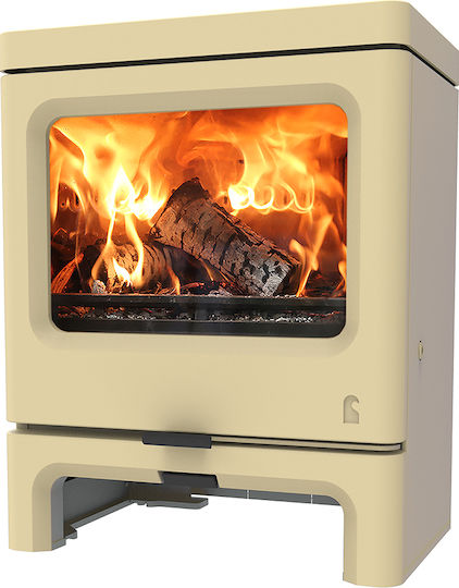 Charnwood Skye 7 - Low stand Μεταλλική Ξυλόσομπα Almond
