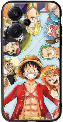 One Piece Coperta din spate Silicon / Sticlă călită Multicolor (Redmi Note 13 Pro+)