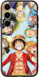 One Piece Umschlag Rückseite Silikon / Gehärtetes Glas Mehrfarbig (Galaxy S24+)