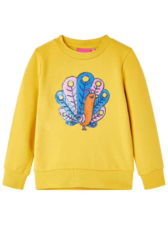 vidaXL Kids Sweatshirt with Hood Yellow