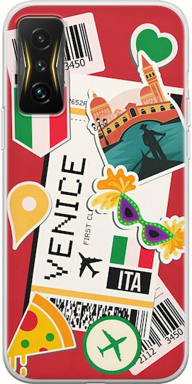 Ticket To Venice Back Cover Silicone Multicolour (Poco F4 GT 5GRealme GT 5G)