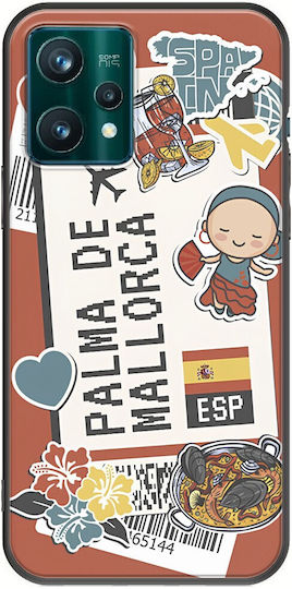 Ticket To Palma De Mallorca Back Cover Silicon Multicolor (Realme 9 5G / 9 Pro)