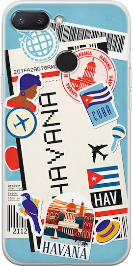 Ticket To Havana Umschlag Rückseite Silikon Mehrfarbig (Redmi 6)