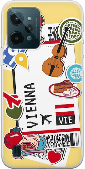 Ticket To Vienna Back Cover Silicone Multicolour (Nokia C31Realme C31)