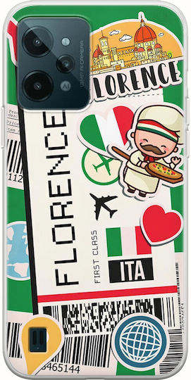 Ticket To Florence Back Cover Silicone Multicolour (Nokia C31Realme C31)
